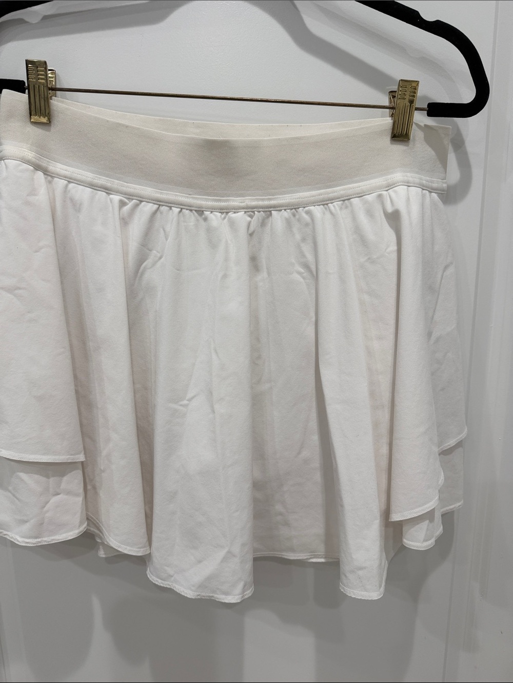 lululemon athletica Cream Tiered Skater Skirt